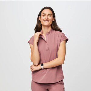 Figs Mauve Rafaela Top